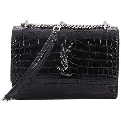 yves saint laurent monogram chain wallet|Saint Laurent sunset chain wallet.